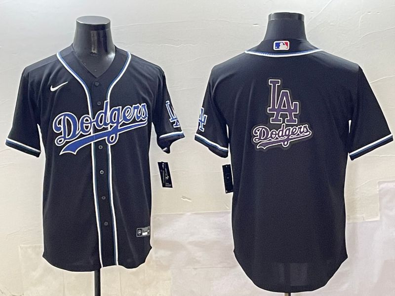 Men 2025 Los Angeles Dodgers Blank Black Three generations Fashion Nike MLB Jersey style 27